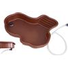 Générique Con Rampa e Piattaforma, Piatto Acqua per Tartarughe, Geco, Tubo di Scarico, Vasca da Bagno per Rettili, Ciotola Acqua per Rettili, Piatto Alimentazione per Rettili (Marrone)