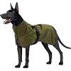 DHGTEP Cappotto Impermeabile per Cani Giacca Invernale Riflettente Antivento Vestiti in Pile per Cani Medio-Grandi Pitbull Labrador Weimaraner Cane da Pastore Tedesco (Color : Verde, Taglia : M)