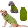 FANSU Maglioncino Cane, Inverni Caldo Natale Maglione Cane, Lavorato a Maglia Maglioncino per Cani e Gattino, Felpa Cane Vestiti Gatto Cucciolo Cane Taglia Media Cani di Grande (XS,Verde Frutta)