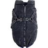 FANSU Impermeabile Cappotto per Cani, Invernale Vestiti Taglia Piccola Media Grande 2.5-30kg (S,Nero)
