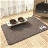 DOTBUY-SHOP Tappetino Sotto Ciotola Cani Assorbente,Tappetini Sottociotola in Diatomite per Gatti Tappeto Sotto Ciotola Asciugatura Rapida con Fondo in Gomma Antiscivolo (Marrone A,50x80cm)