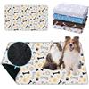 Mateju Tappetino per Addestramento del Cane Riutilizzabile, Tappetini igienici Lavabile per Cani, Gatti, Conigli, Assorbente Antiscivolo Tappetini per Animali Domestici (70x50cm,Palla Gialla)