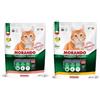 Generico scatolette da 400g X 5 CONFEZIONI Gatto sterilizzato croccantini due gusti misti uno pollo ed salmone tradizioni italiane morandò