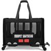 Galatée Passeggino Per Animali Domestici, Borsa Da Viaggio Per Cani Con Ruote Removibili, Borsa Portatile Per Gatti, Zaino Pieghevole, Da Viaggio, Da Campeggio, All'Aperto(Nero)