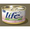 Generico Life Cat Natural Tonno con Gamberetti,cibo umido per gatti, 12 Scatolette da 85 g