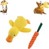 Generico 2025 Quackotto Per Cani, Paperotto Calmante Quackotto, Quack Otto Gioco Cani, Papero Quackotto Per Cane, Calma, Coccola e Rassicura Il Tuo Cane (S+Nodo carota)