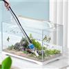 GMSLuu Detergente per acquario, per ghiaia, kit di sifone, strumento automatico per la pulizia dell'acquario, elettrico, rimovibile, per il cambio dell'acqua