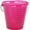 Kerbl - Secchio per abbeveratoio con scala graduata, senza accessori, colore: Rosa trasparente