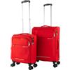 JASLEN - Set Valigie Morbide. Set Valigia Bagaglio a Mano - Durevole Trolley Bagaglio a Mano - Set Trolley con Serratura Combinazione. Set di Valigie, Rosso