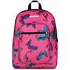 Invicta Zaino Scuola Jelek, Rosa, Doppio Scomparto Con Tasca per PC e Tasca per Borraccia, 34 lt, Scuola Media e Superiore, Zaino Ragazza