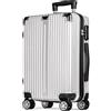 POSH Valigia da viaggio 77x50x30 cm - Trolley grande leggera da 4 kg in ABS - Capacità da 100 L con doppie ruote silenziose a 360° - Bagaglio stabile con lucchetto a combinazione
