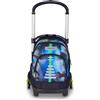Seven Trolley Scuola Flex 3 Ruote, Blu, Zaino Con Carrello Sganciabile Da 31 Litri, Con Tasca PC, Tasca Borraccia, Multiuso, Maneggevole e Confortevole, Scuole Medie e Superiori, Ragazzo