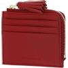 Coccinelle Pelle porta carte di credito Tassel Credit Card Holder Scarlet rosso