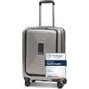 REDOLZ Bagaglio a mano con scomparto laptop | Valigia ultra leggera 40 x 23 x 55 cm con apertura frontale | espandibile da 45 a 55 litri | solo 3,2 kg (Essentials 14)