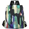 Generic Zaino da donna antifurto con spalline regolabili | Borsa da viaggio di capacità per libri, snack, elementi essenziali | Borsa a tracolla casual elegante per gli spost, multicolore, Se référer