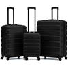 Flight Knight Valigie Rigide in ABS Leggere con 4 Ruote, Bagaglio a mano da cabina approvato per oltre 100 compagnie aeree come EasyJet, British Airways, RyanAir, Emirates e molte altre