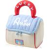 Jeweidea Beauty Case Personalizzata con Nome per Donna Ragazza Porta Trucchi in Pelle PU con Manico Appeso Grande Beauty Case da Viaggio Regalo per Donna Fidanzata Ragazza (Blu)