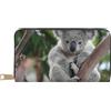 YUNWEIKEJI Koala carino, Portafogli Portafogli di grande capacità Porta carte di credito Portafoglio in pelle in microfibra