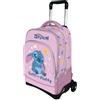 VARZI Zaino Trolley Scuola Stitch: Un Compagno di Viaggio Allegro e Pratico, Con Design Colorato e Spazioso, Perfetto per la Scuola e Ogni Avventura Quotidiana Con Penna Omaggio
