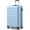 NUMADA - Valigia Grande Upfly 25Kg Upfly 28' ABS (75x49x29cm) con chiusura a combinazione e 4 ruote doppie a 360 | Resistente | Leggera | Interni a scomparti | Blu Chiaro