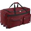 Monzana Deuba Borsone da viaggio con ruote XXL 85x43x44cm 160 L Trolley Borsa da viaggio Borsa sportiva bagaglio valigia manico telescopico