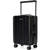 NPLE Valigia Trolley Bagaglio A Mano Ultraleggero 55 X 38 X 22 Cm - 100% Policarbonato Rigido - Manico In Alluminio - Mobilità A 360° - 4 Ruote Silenziose Zip Professionale