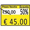Printex PACK 10 ROTOLI 600 ETICH. 26x19mm GIALLO PERM. Printex