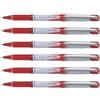 Pilot - Set di 6 penne roller V-Ball Grip - 05 inchiostro liquido PTE sottile rosso