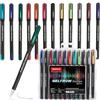 UNOMAX Geltron FASHION Set di penne gel - forniture per ufficio e accessori per la scuola - penna gel 12 pezzi punta 0,6 mm - penna gel impermeabile - ideale per lavoro e creatività - fiducia ad ogni