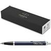 PARKER Penna a sfera IM Core con incisione | penna premium | confezione regalo | mina nera | regalo personalizzato | nome | inciso | anniversario | compleanno (opaco Blue C.C.)