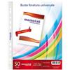 Memotak Buste 4 fori Memotak 22x30 150 micron conf. da 50 buste - 5 CONFEZIONI