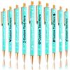 Xiuyours Penna Brillantini Personalizzata 10 Penne Personalizzate con Scritta Nome Logo Penna Personalizzabile Regalo per Ragazza Donna Maestra Compleanno Festa Matrimonio, Blu Menta