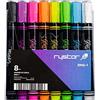 Rystor - Pennarelli a gesso liquido, 8 colori