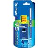 Pilot V5 sistema di cartucce inchiostro liquido Rollerball penna singolo punta, con 3 ricariche, colore: nero V5 Hi Tech Blue