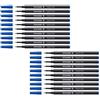 Schneider Topball 850 Ricarica per penna roller (formato Euro, spessore del tratto 0,5 mm) (20 pezzi blu)