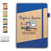Generico ''Papà a lavoro'' Block notes personalizzato con nome in PU Idea regalo Festa del papà Nonno Babbo Ufficio Scuola Lavoro Università scrivania copertina rigida inserto penna a righe agenda organizer