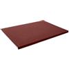 Eglooh - Urania - Sottomano Scrivania Ufficio in Cuoio Rosso Bordeaux cm 90x60 - Struttura in Acciaio con Profilo a L, Raffinate Cuciture Artigianali e Fondo Antiscivolo - Made in Italy