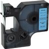 vhbw Cassetta nastro compatibile con Dymo 5000, 2000, 5500, 1000+, 1000, 4500, 3500 etichettatrice 7m x 9 mm nero su blu