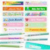 Gicaprice Etichette Personalizzate Adesive Scuola - Etichette Nome per Quaderni, Libri, Matite e Oggetti Scolastici (Bianco, 72)