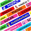 Colorfamily Etichette adesive personalizzate con nome per matite, penne, libri quaderni, scuola, asilo, elementari, primaria. Set da 100 pezzi, dimensioni 4,6 x 0,8 cm