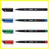 Stabilo OHPen, pennarello indelebile universale, punta media (M), larghezza tratto 1 mm, 1 per colore (nero, blu, verde, rosso)