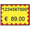 Printex Etichette per prezzatrice Printex f.to 26x19 mm giallo/rosso permanenti conf 10