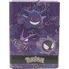 CYPBRANDS Pokémon - Cartellina per risvolti, Gengar, con gomme, materiale scolastico, colore: viola, prodotto ufficiale (CyP Brands)