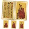 TOYANDONA 5 Pezzi Carte Amuleto Feng Shui Cinese in Lega Alluminio-magnesio Taisui Protettive per Anno Serpente Portafortuna Leggero e Compatto per Decorazione e Fortuna
