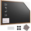 ALLboards Lavagna Nera da Gesso MAGNETICA con Cornice in Legno 150x100cm, resistente all'acqua, Scrivibile con Gessetti e Pennarelli a Gesso, Per Bar, Ristoranti, Menu