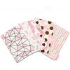 Generic Set di divisori per raccoglitori floreali vintage (5 pezzi) - A5/A6 PP linguette con arte botanica, organizer per riviste/ufficio (A5-geometria rosa)
