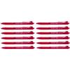 Newell Brands Paper Mate Inkjoy 300RT - Confezione da 12 pezzi, punta media, 1,0 mm, colore: Rosso