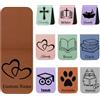 WINSD Segnalibro Magnetico in pelle Personalizzato,Segnalibri Personalizzati con Nome e Fiore,Regali di Natale per Amici, Amanti dei libri, Lettori e Studenti (Stile 2)
