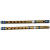 eRadius Flauto indiano da principiante a professionale in bambù da concerto in scala naturale C 33 cm indiano bambù Bansuri Vansali Fipple e set trasversale