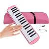 Generisch Melodica Instrument - Piano Air a 32 tasti con boccaglio, strumento Talkbox con doppio tubo, design Safe-Mouth, organo portatile Melodica | Per studenti di musica, bambini, principianti, adulti